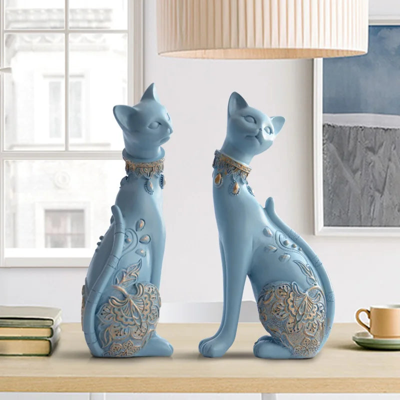 Statue de chat - Duo - Tresors de Deco