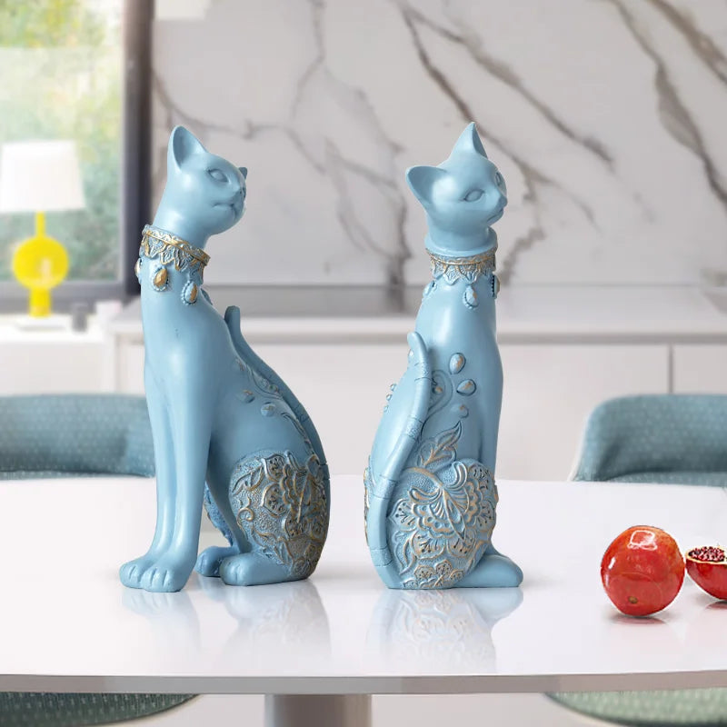 Statue de chat - Duo - Tresors de Deco