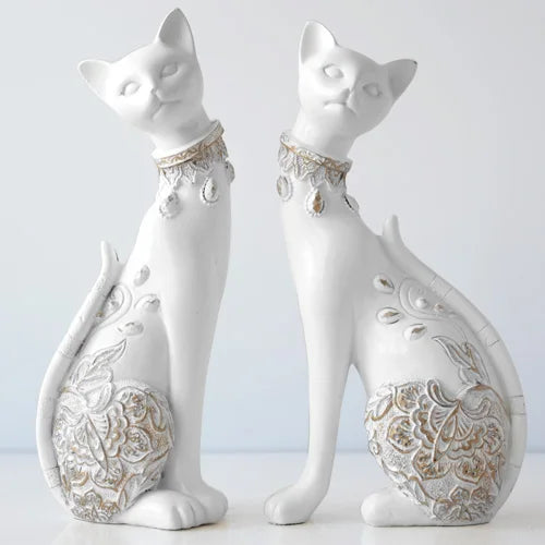 Statue de chat - Duo - Tresors de Deco