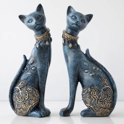 Statue de chat - Duo - Tresors de Deco