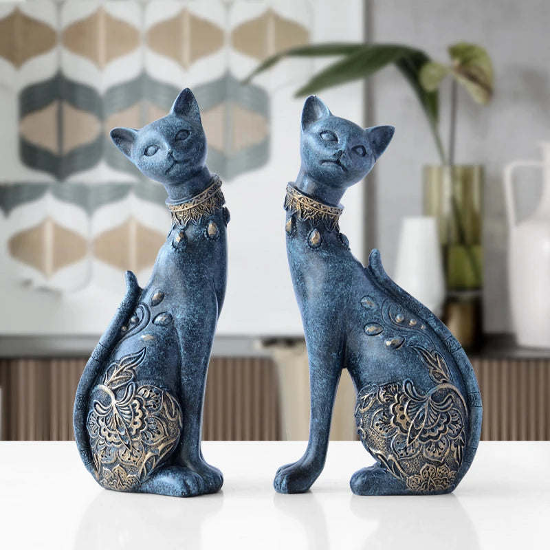 Statue de chat - Duo - Tresors de Deco