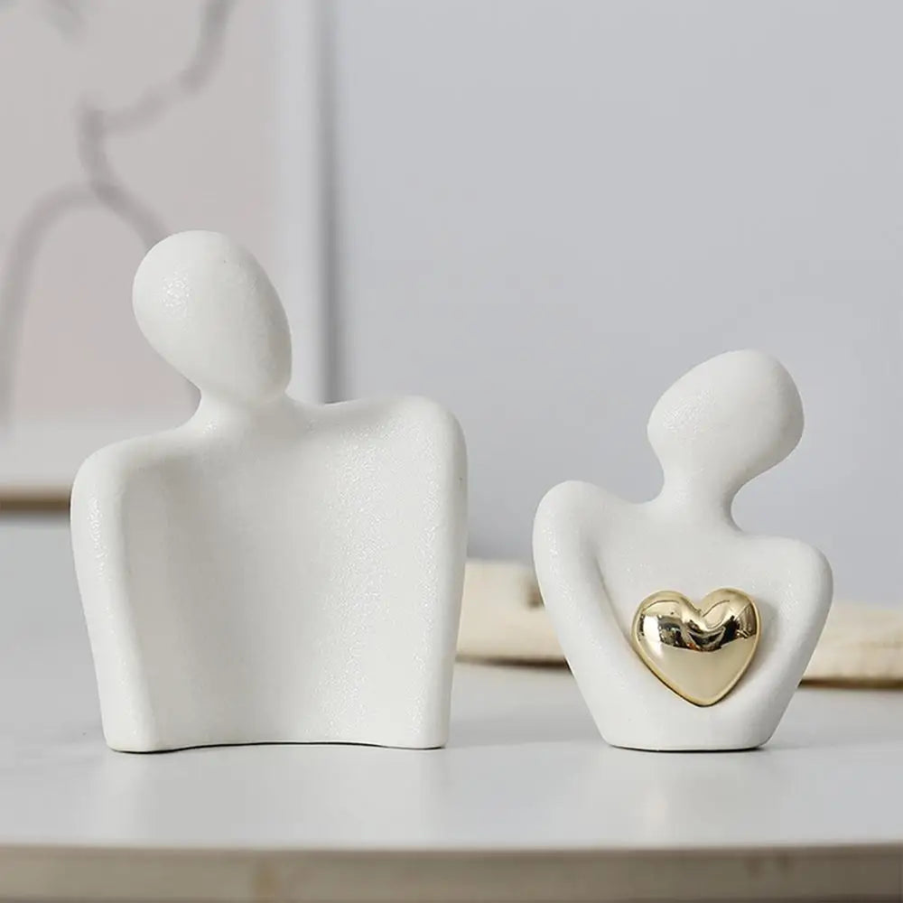 Figurine amour céramique moderne - Tresors de Deco