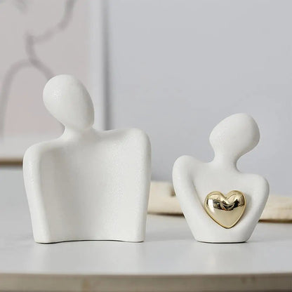 Figurine amour céramique moderne - Tresors de Deco