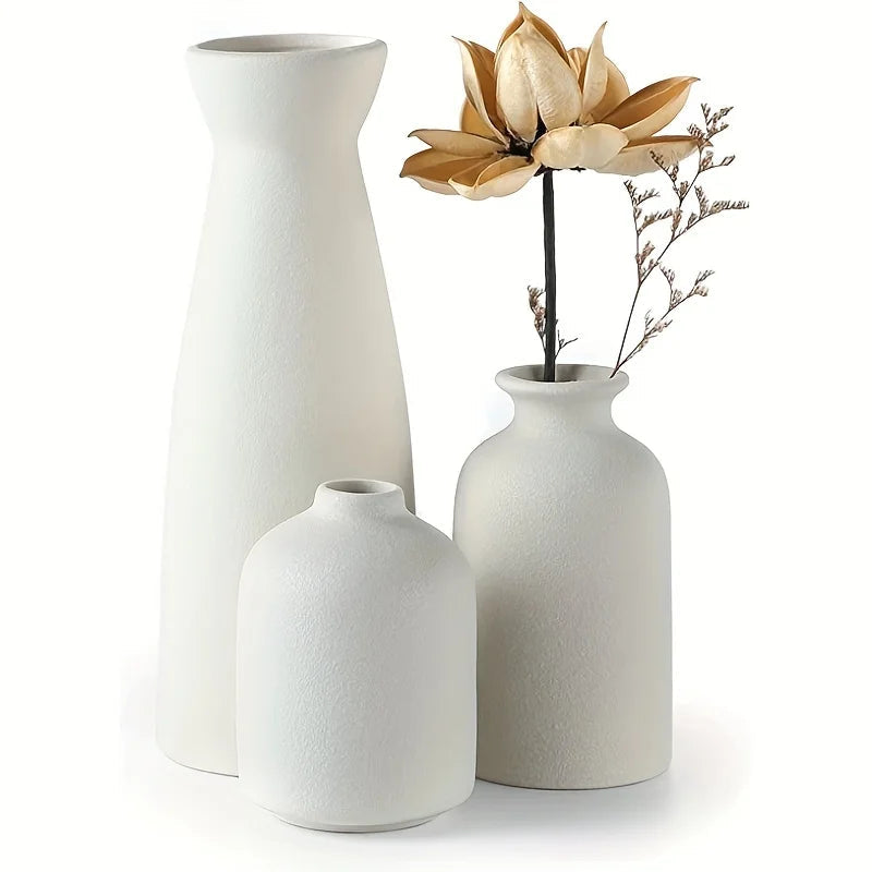 Set de vases en céramique - Lot de 3 - Tresors de Deco