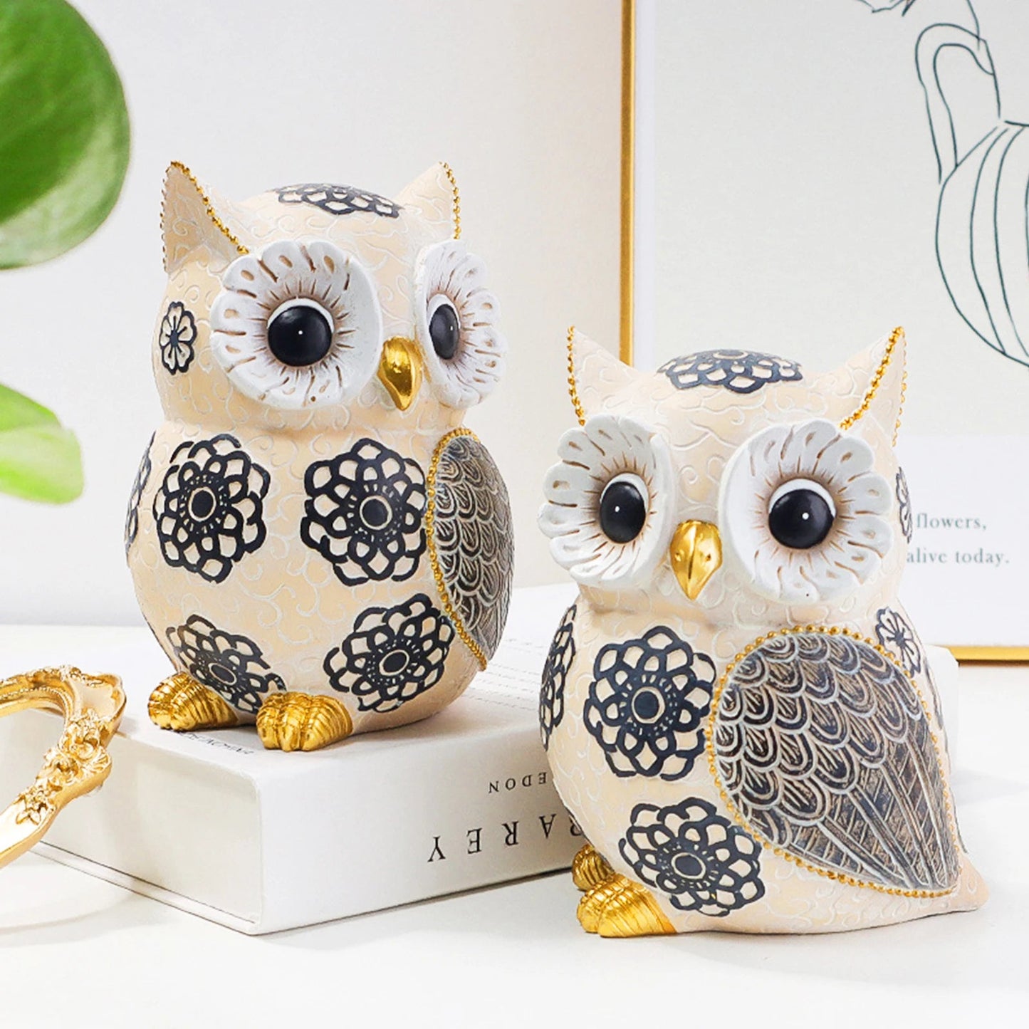 Statue hibou - Tresors de Deco