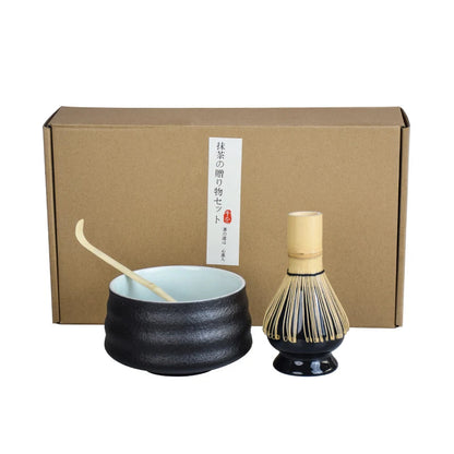 Matcha set de 4 pièces artisanal - Tresors de Deco