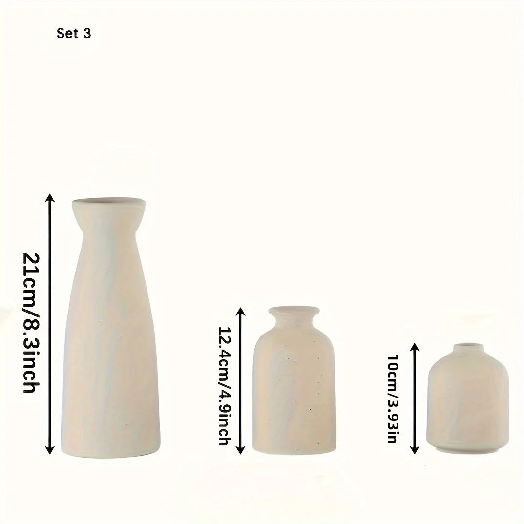 Set de vases en céramique - Lot de 3 - Tresors de Deco