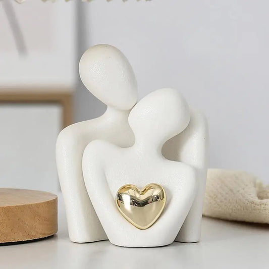 Figurine amour céramique moderne - Tresors de Deco