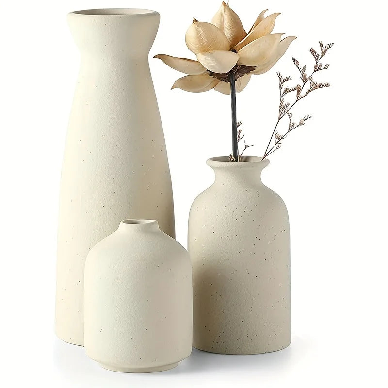 Set de vases en céramique - Lot de 3 - Tresors de Deco